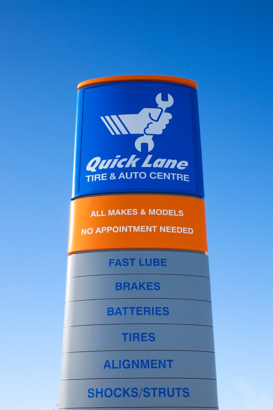 Quick Lane Grande Prairie North branded sign